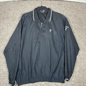 Vintage Y2K Ashworth Black Pullover Golf Windbreaker Jacket - Men's L
